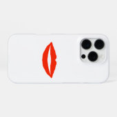 赤い唇 iPhoneケース (裏面横)