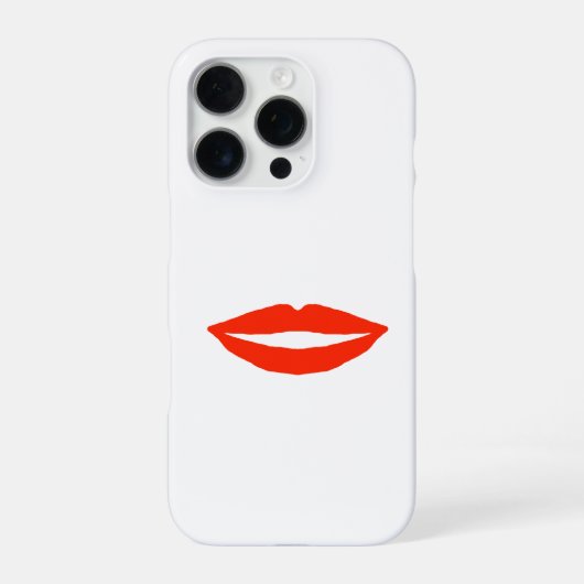 赤い唇 iPhoneケース (裏面)