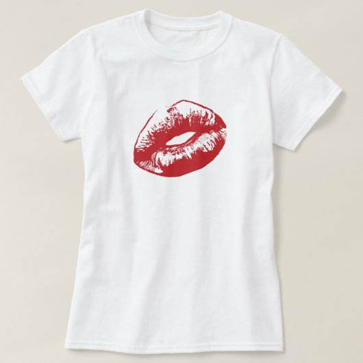 赤い唇 Tシャツ (デザイン正面)