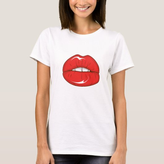 赤い唇 Tシャツ (正面)