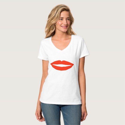 赤い唇 Tシャツ (正面フル)