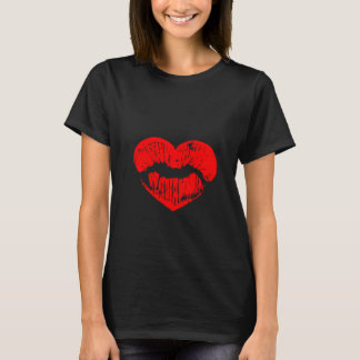 赤い唇Tシャツ Tシャツ