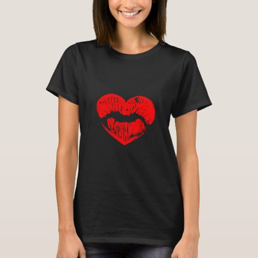 赤い唇Tシャツ Tシャツ (正面)