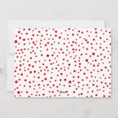 赤い喜びと果実のクリスマスフォト シーズンカード (裏面)