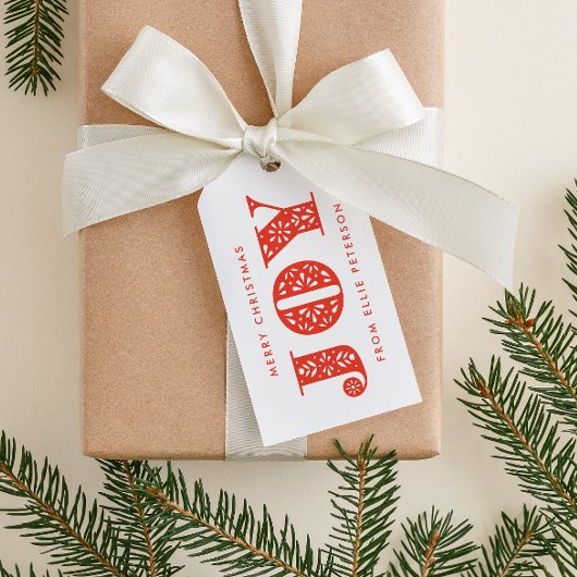 赤い喜びのスウェーデン人のDalaの馬のクリスマスのプレゼントのラベル ギフトタグ