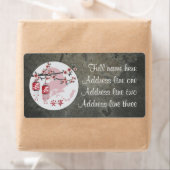 赤い四角の提灯は「平和」を扇動 ラベル (インサイチュ)