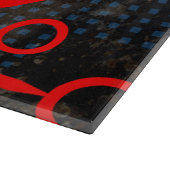 赤い回路 カッティングボード (角)