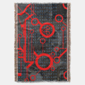 赤い回路 スローブランケット (正面縦)