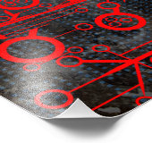 赤い回路 フォトプリント            (角)