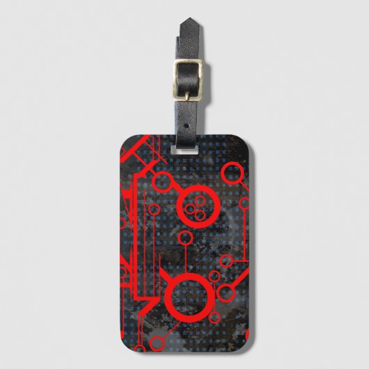 赤い回路 ラゲッジタグ (正面縦)