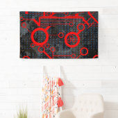 赤い回路 横断幕 (インサイチュ)