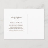 赤い国のフローラモノグラム日付はがきを保存 案内ポストカード (裏面)