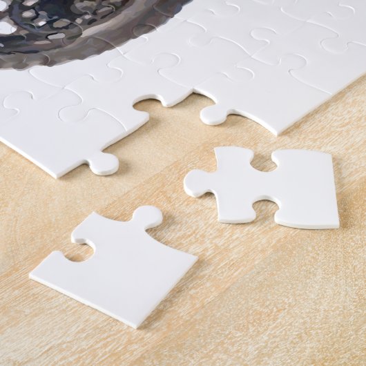 赤い土のバイク ジグソーパズル (側面)