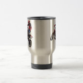 赤い土のバイク トラベルマグ (中央)