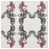 赤い土のバイク ファブリック (見本)