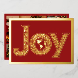 赤い地球と巨大な喜び，金ゴールド 箔シーズンカード