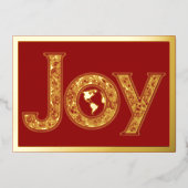 赤い地球と巨大な喜び，金ゴールド 箔シーズンカード (正面)