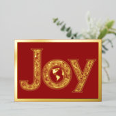 赤い地球と巨大な喜び，金ゴールド 箔シーズンカード (立ち正面)