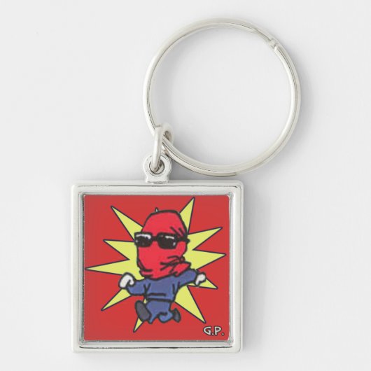 赤い報復者GP Keychain キーホルダー (正面)