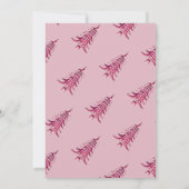 赤い塔のクリスマスツリー ギフトカードホルダー 招待状 (裏面)