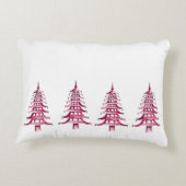 赤い塔のクリスマスツリー　ミスター＆ミセス アクセントクッション (裏面)