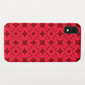 赤い壁紙パターンの装飾 Case-Mate iPhoneケース (裏面(横))