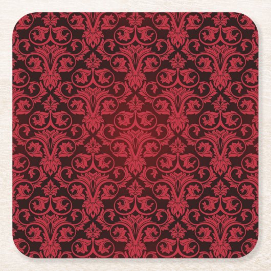 赤い壁紙2 スクエアペーパーコースター (正面)