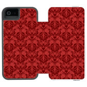赤い壁紙 INCIPIO iPhoneウォレットケース (フォリオ Open)