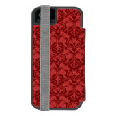 赤い壁紙 INCIPIO iPhoneウォレットケース (フォリオ裏面)