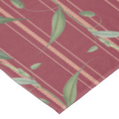 赤い壁葉紙のブランチ テーブルクロス (アングル)