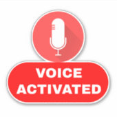 赤い声がアクティブ シール (正面)