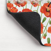 赤い夏のケシ マウスパッド (コーナー)