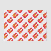 赤い夏のビーチパーティービーチサンダルギフトティッシュ 薄葉紙 (正面)