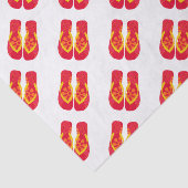 赤い夏のビーチパーティービーチサンダルギフトティッシュ 薄葉紙 (詳細)