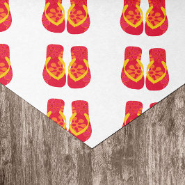 赤い夏のビーチパーティービーチサンダルギフトティッシュ 薄葉紙