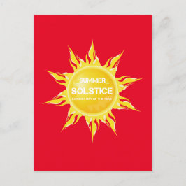 赤い夏の至年間で最も長い日 ポストカード