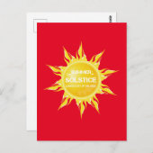 赤い夏の至年間で最も長い日 ポストカード (正面/裏面)