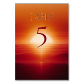 赤い夕日 テーブルナンバー (正面)