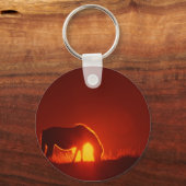 赤い夕焼けの馬 キーホルダー (正面)