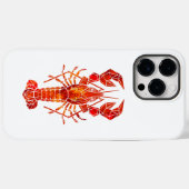 赤い多角形のロブスター Case-Mate iPhoneケース (裏面 (横))