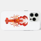 赤い多角形のロブスター Case-Mate iPhoneケース (裏面 (横))