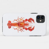 赤い多角形のロブスター Case-Mate iPhoneケース (裏面(横))