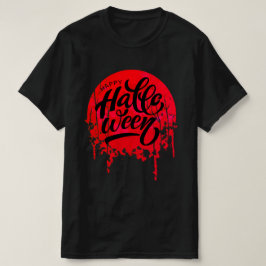 赤い夜 ハッピーハロウィン Tシャツ