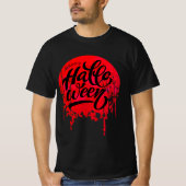 赤い夜 ハッピーハロウィン Tシャツ (正面)