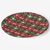 赤い大根バンチ ペーパープレート (アングル)