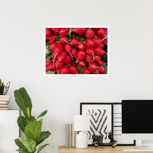 赤い大根 ポスター (ホームオフィス)
