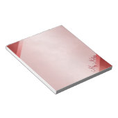 赤い大理石のメモ ノートパッド (アングル)