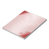 赤い大理石のメモ ノートパッド (回転)