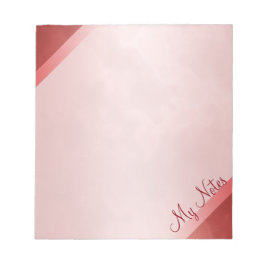 赤い大理石のメモ ノートパッド