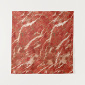 赤い大理石の床、高解像度テクスチャ。 タペストリー (正面(横))